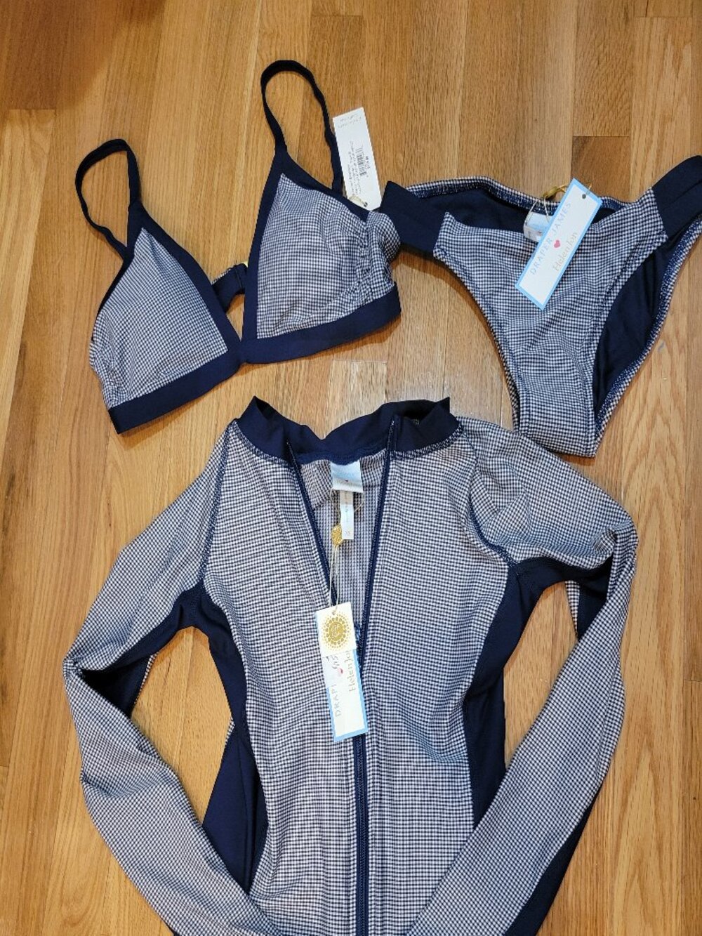 Three piece Draper James swimsuit set